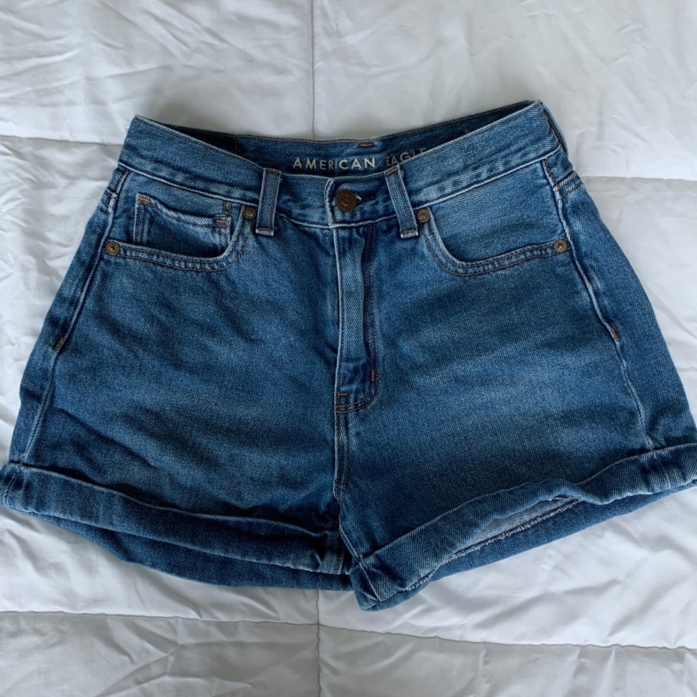 American Eagle High Rise Denim Shorts